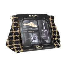 TROUSSE TWEED CAVIAR Un rituale di bellezza esclusivo che unisce lusso, efficacia e raffinatezza in edizione limitata. - Matis Paris